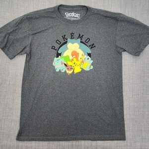 Pokémon Pikachu Grey Cotton Blend Tee Shirt. KIDS XL